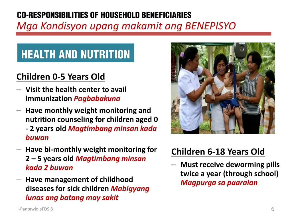 mga kondisyon upang makamit ang benepisyo 1