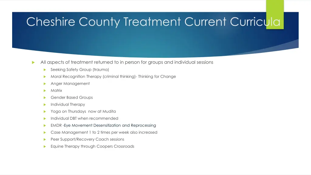 cheshire county treatment current curricula