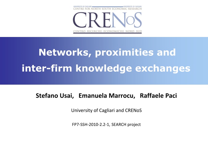 networks proximities and