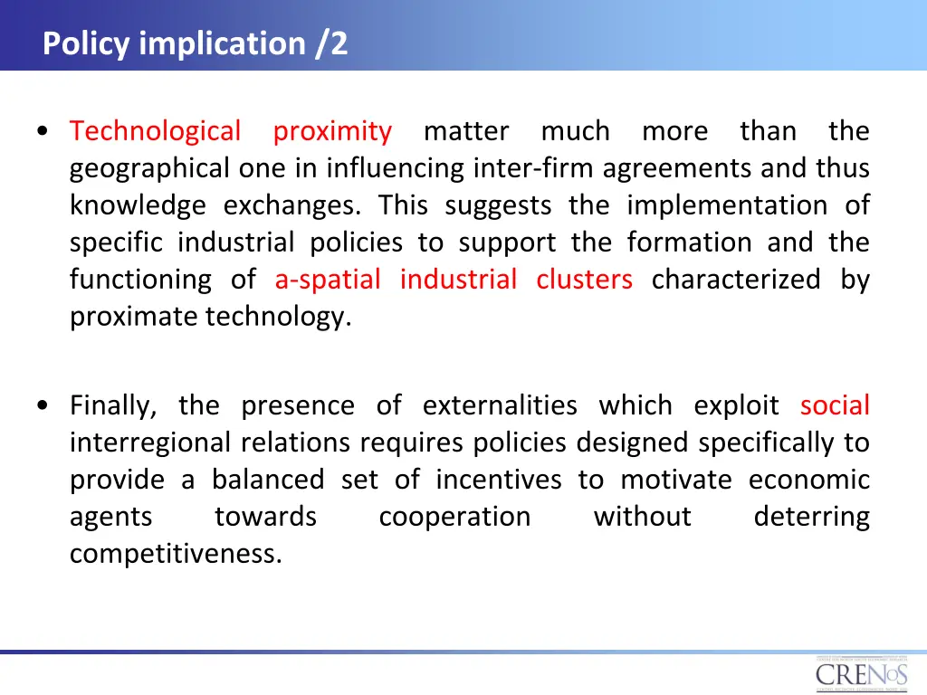 policy implication 2