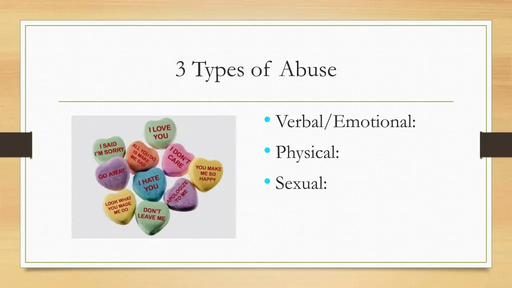 3 types of abuse