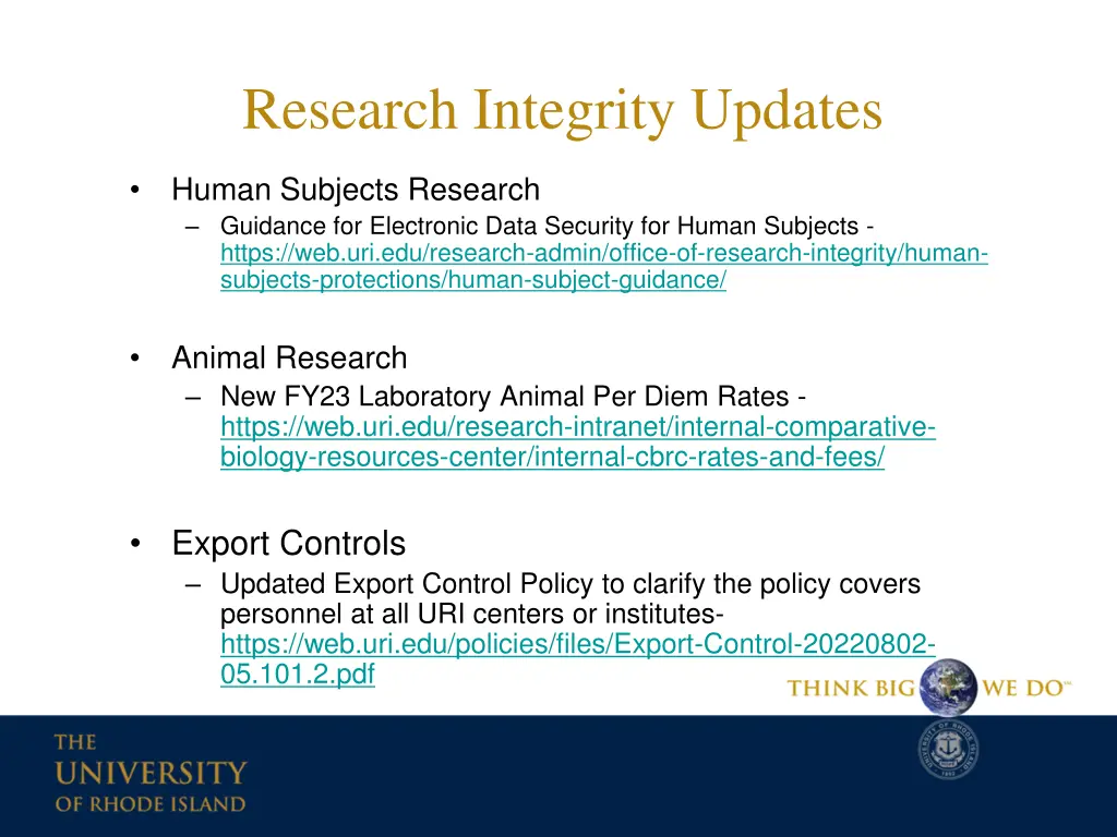 research integrity updates