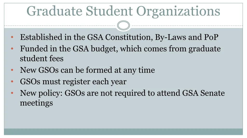 graduate student organizations