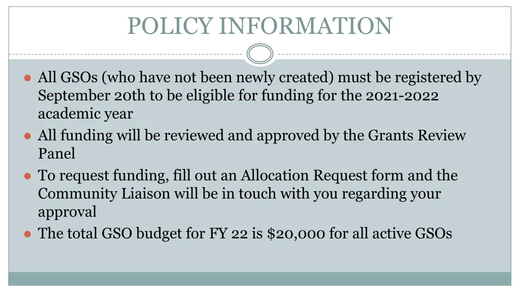 policy information