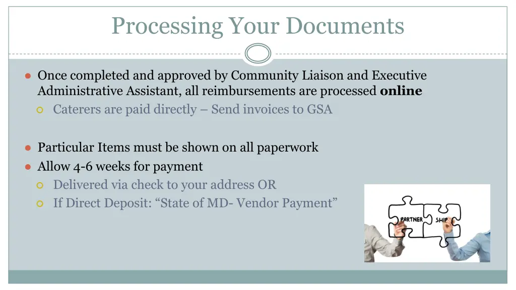 processing your documents