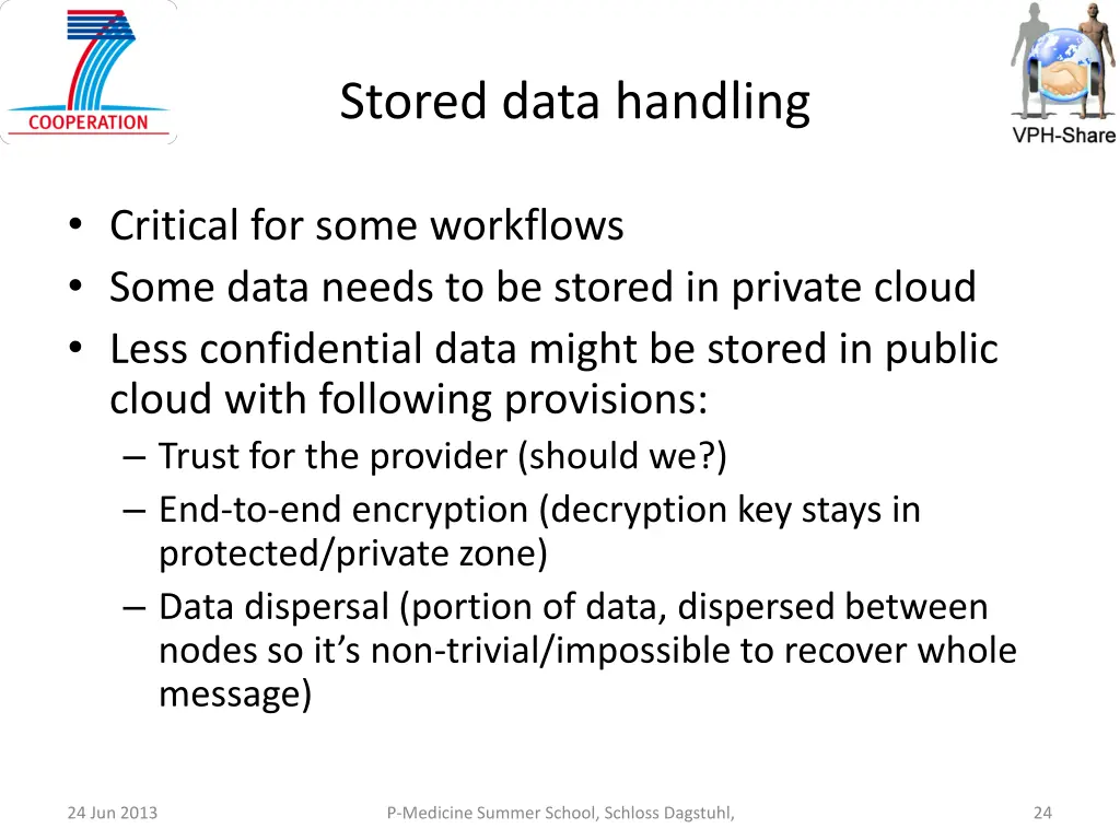 stored data handling