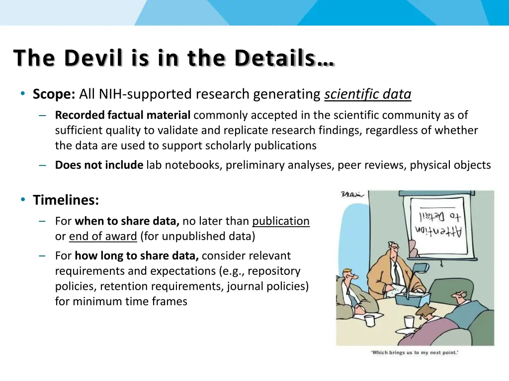 the devil is in the details