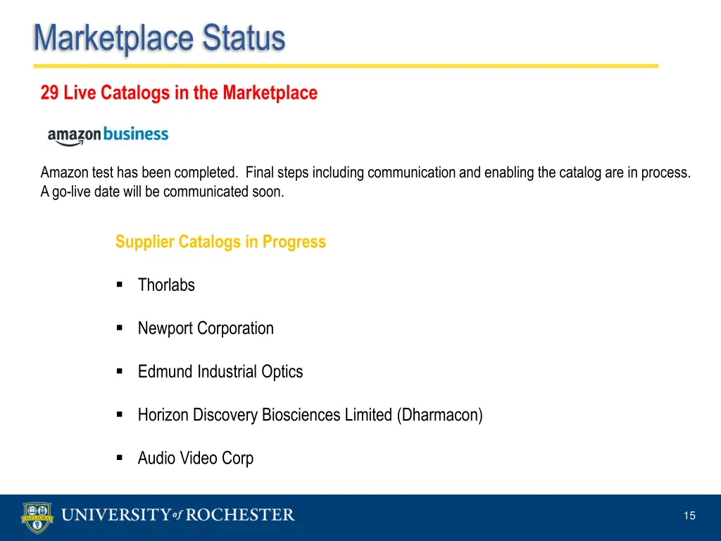 marketplace status