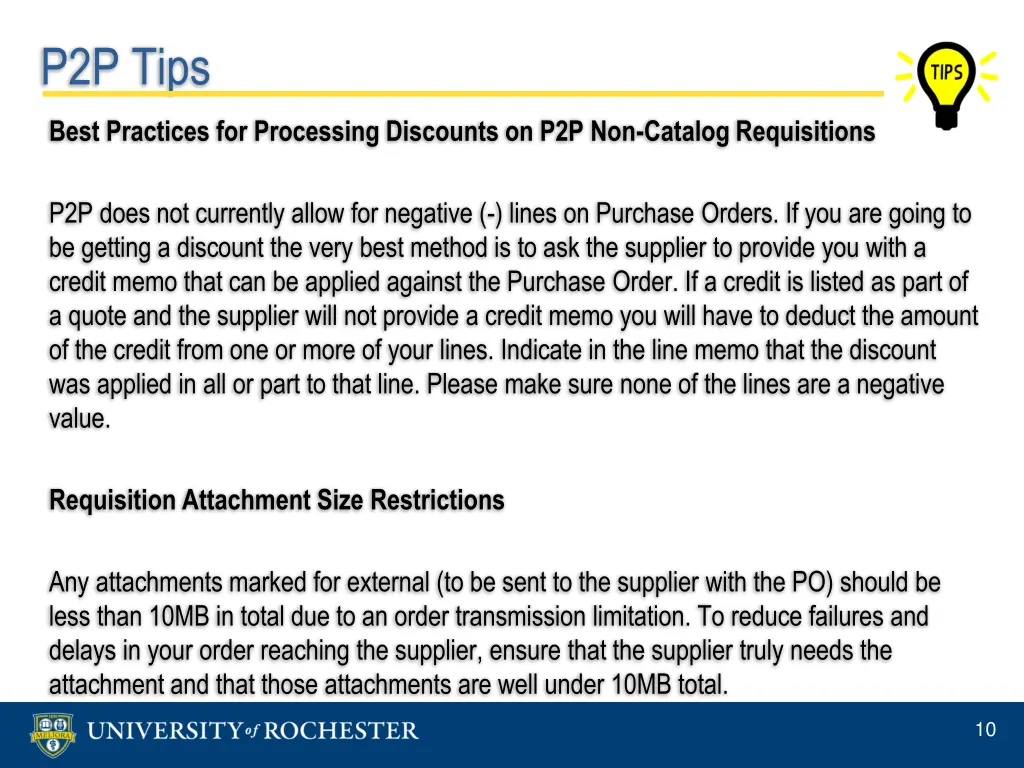 p2p tips