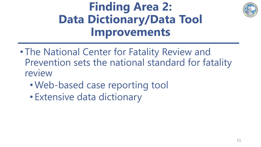 finding area 2 data dictionary data tool
