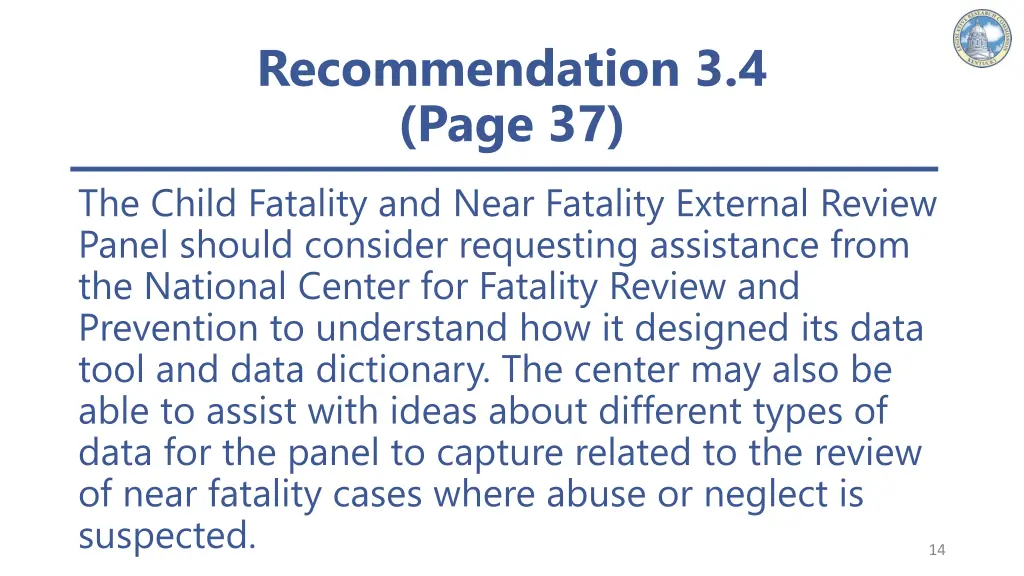 recommendation 3 4 page 37