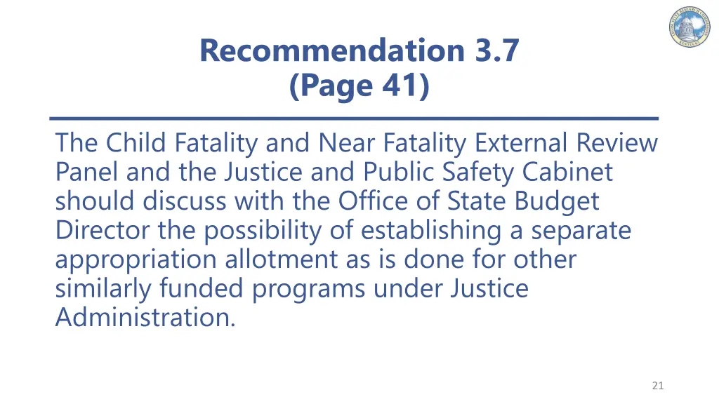 recommendation 3 7 page 41