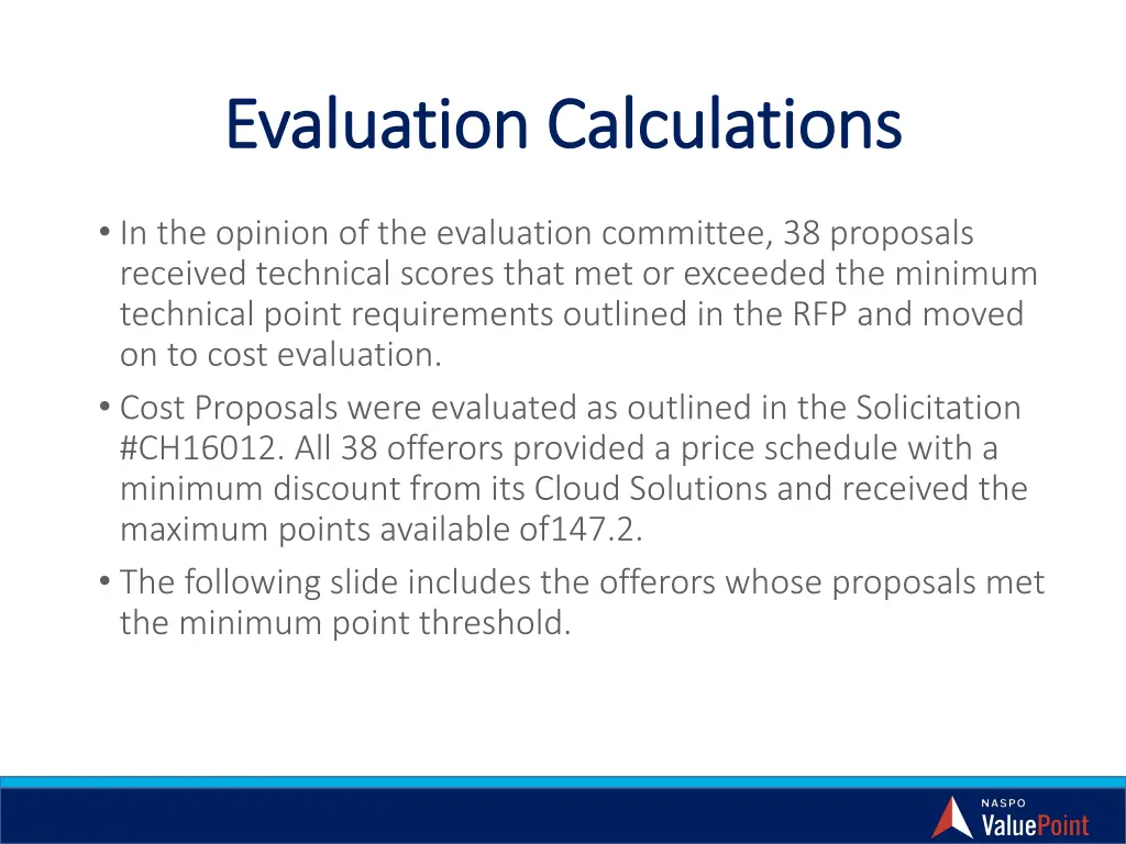 evaluation calculations evaluation calculations