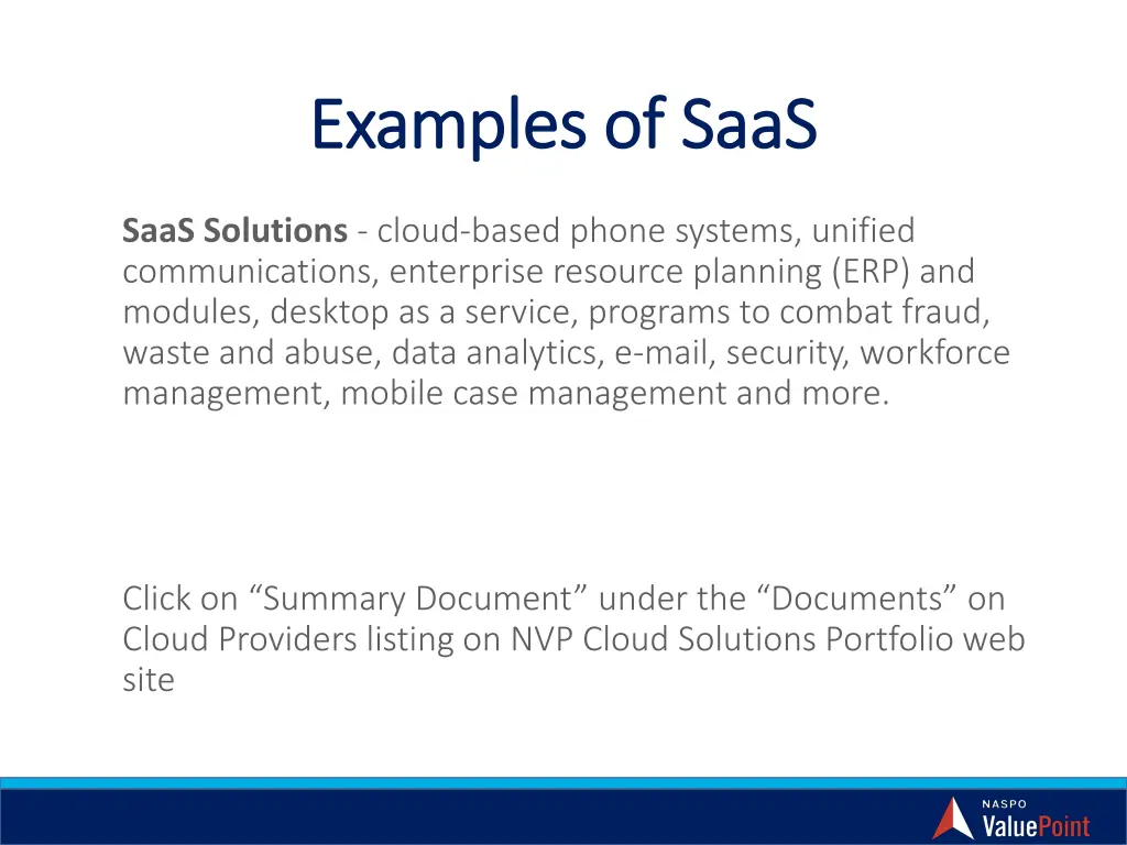 examples of saas examples of saas