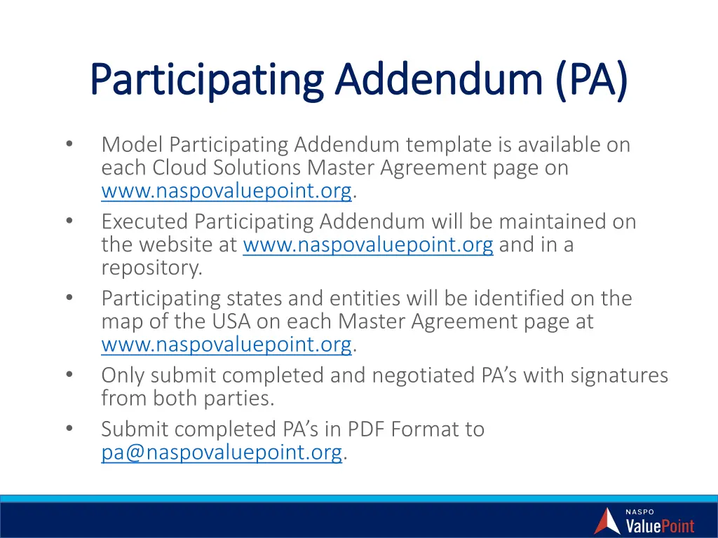 participating addendum pa participating addendum 1