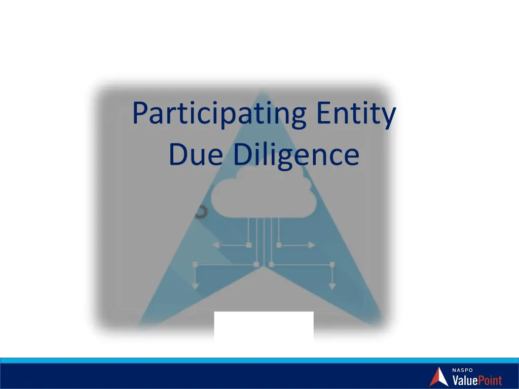 participating entity due diligence
