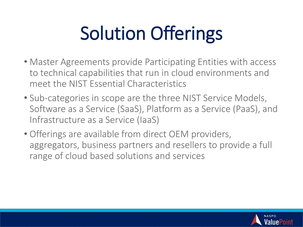 solution offerings solution offerings