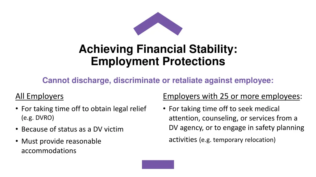 achieving financial stability employment