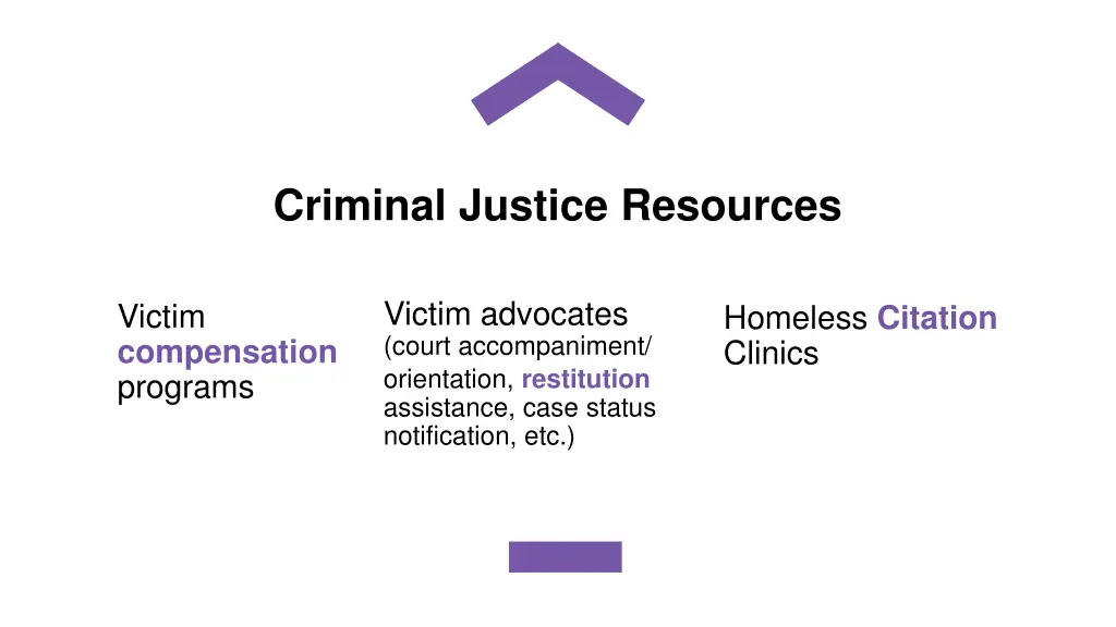 criminal justice resources
