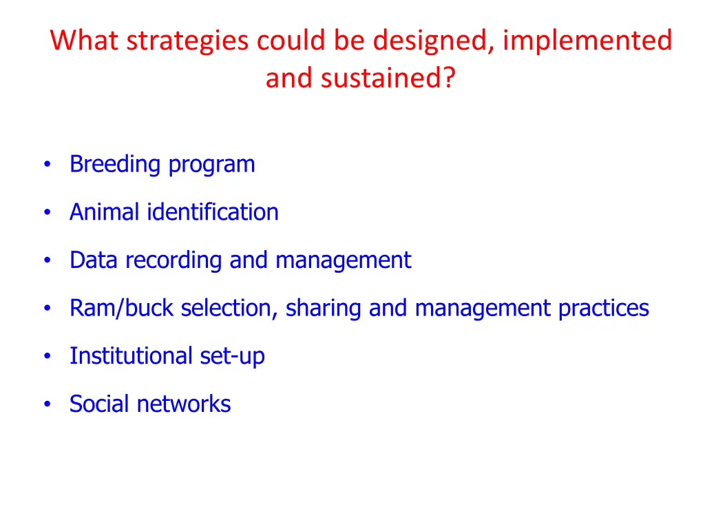 what strategies could be designed implemented