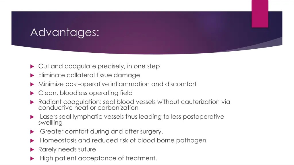 advantages