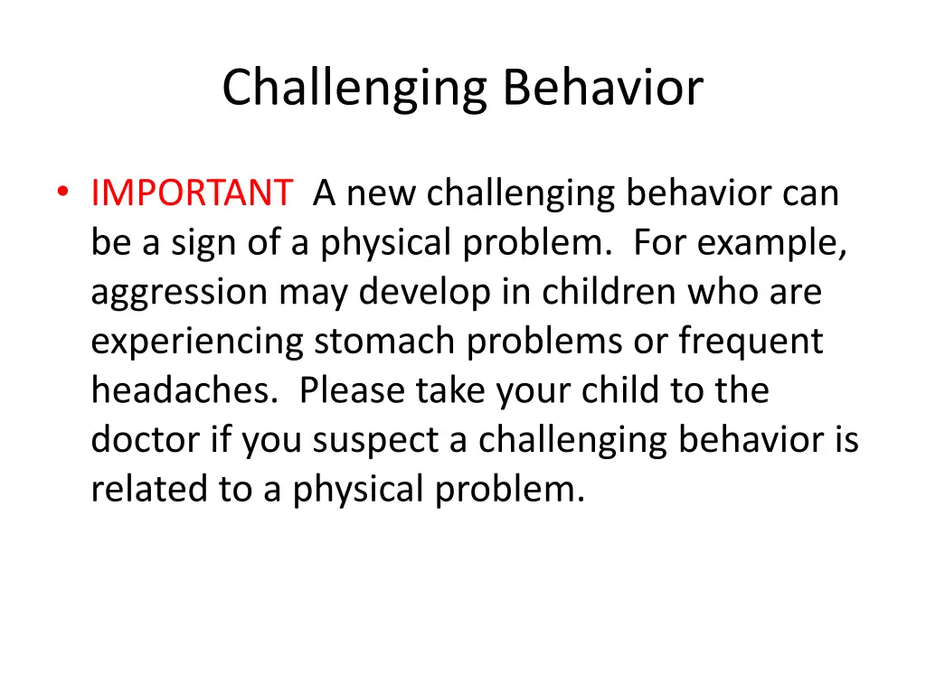 challenging behavior 2