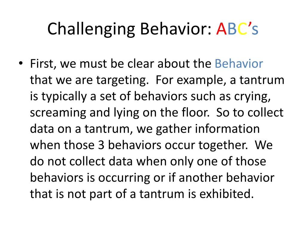 challenging behavior abc s 1