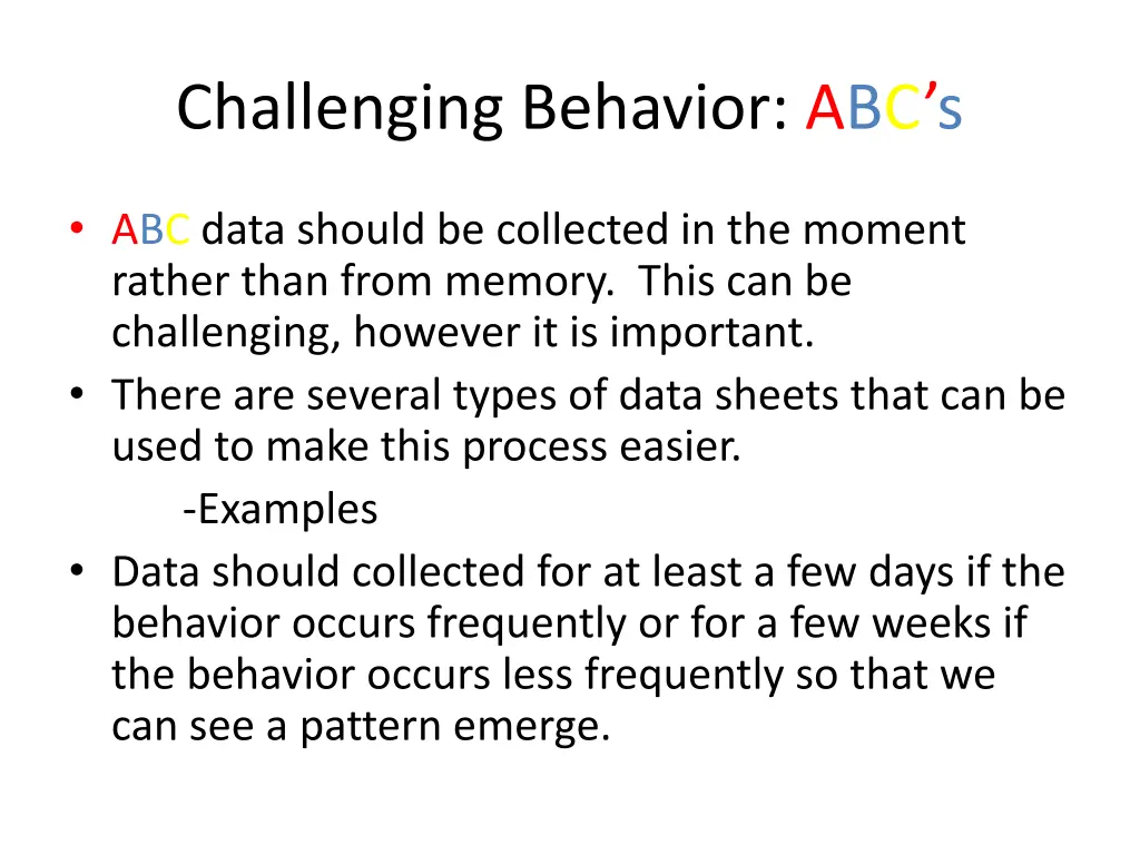 challenging behavior abc s 4