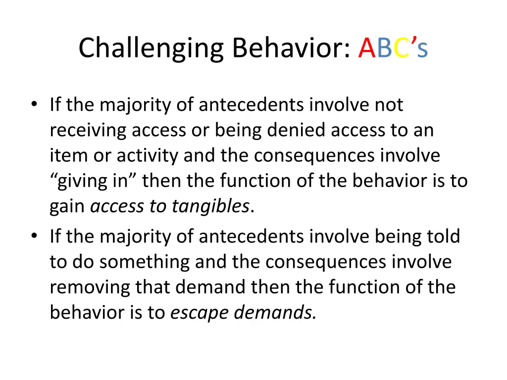challenging behavior abc s 6