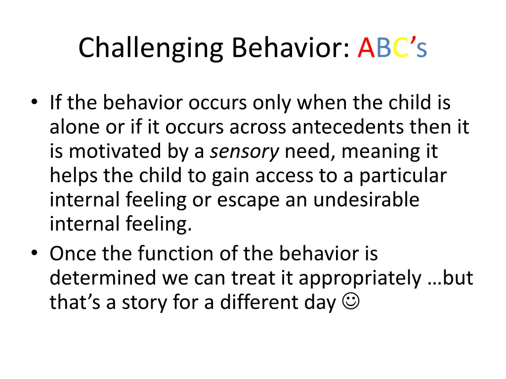 challenging behavior abc s 7