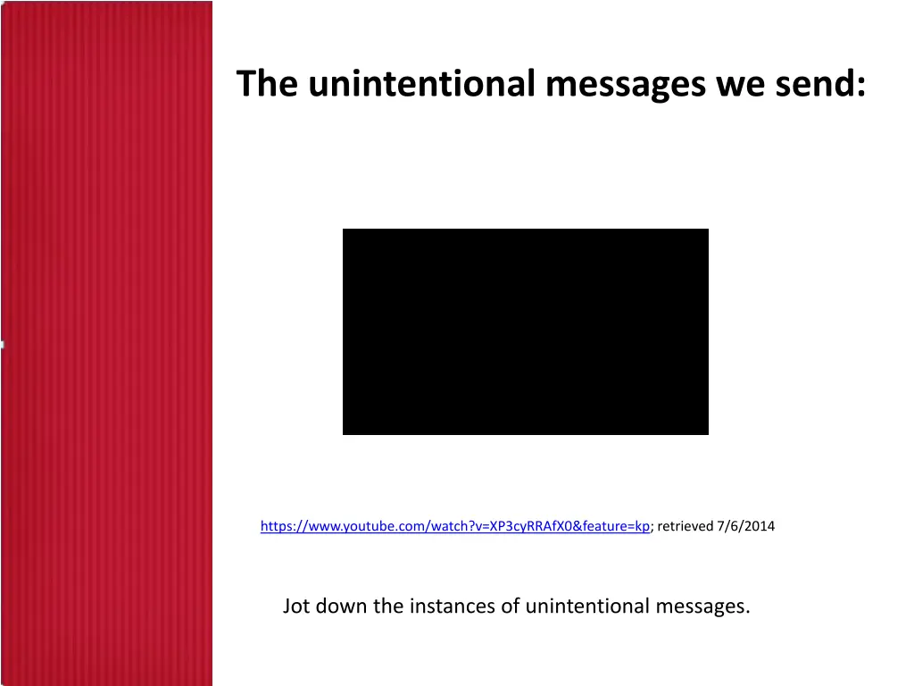 the unintentional messages we send