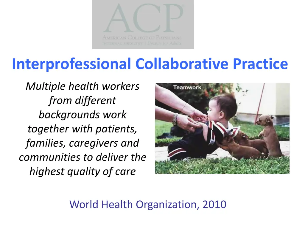 interprofessional collaborative practice