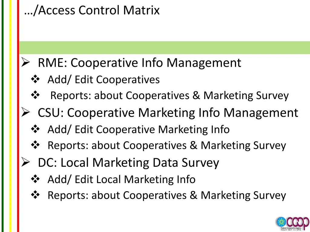 access control matrix