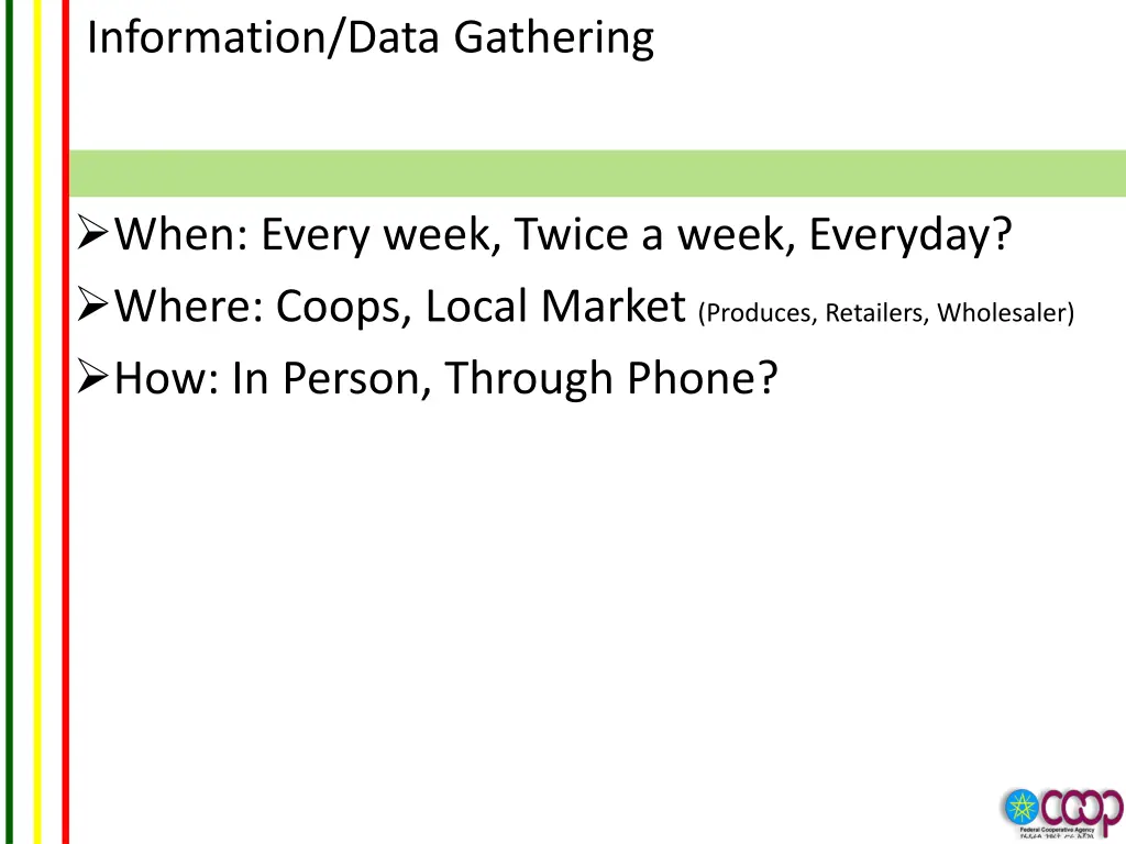 information data gathering