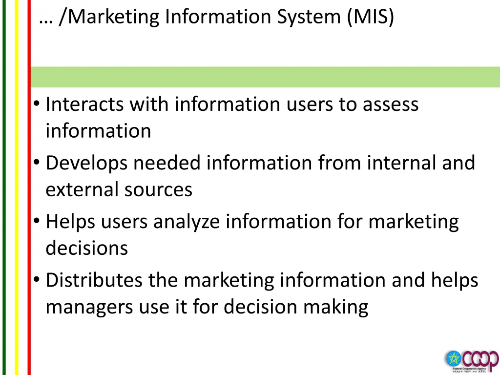 marketing information system mis 1