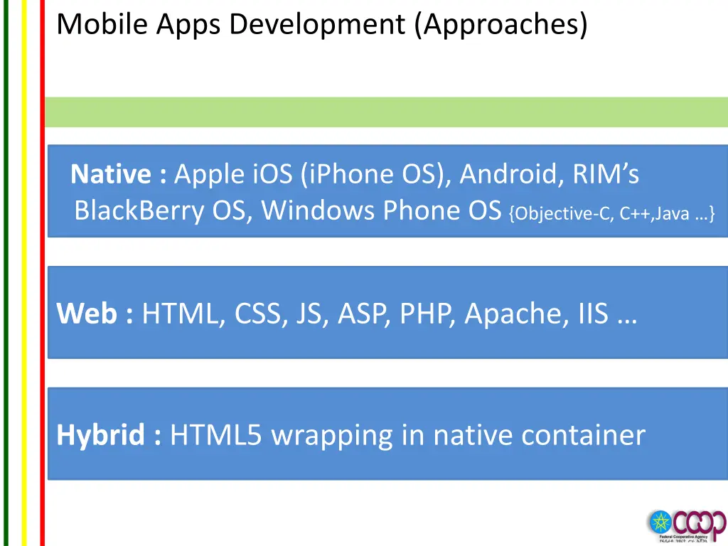 mobile apps development approaches