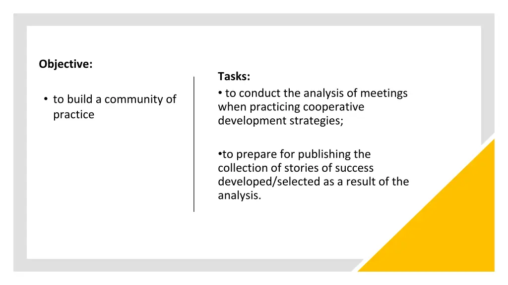 objective