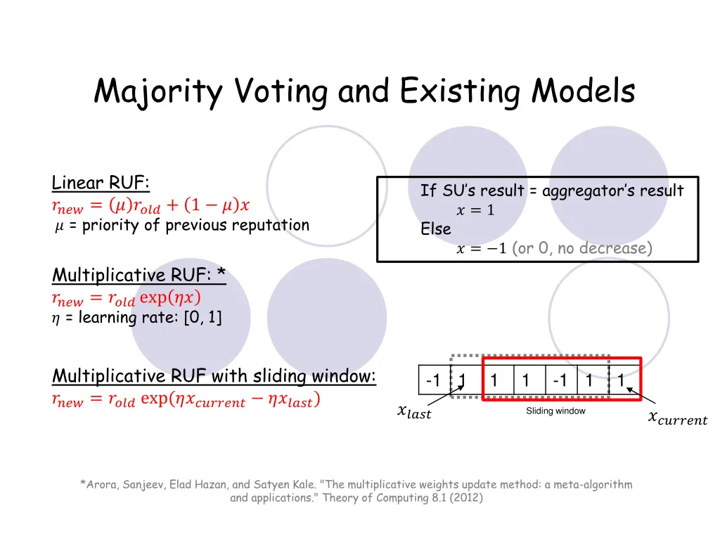 majority voting and existing models