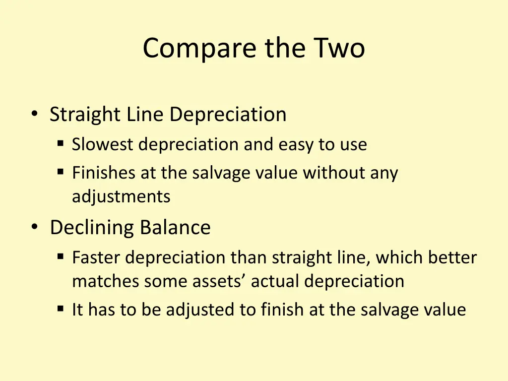 compare the two