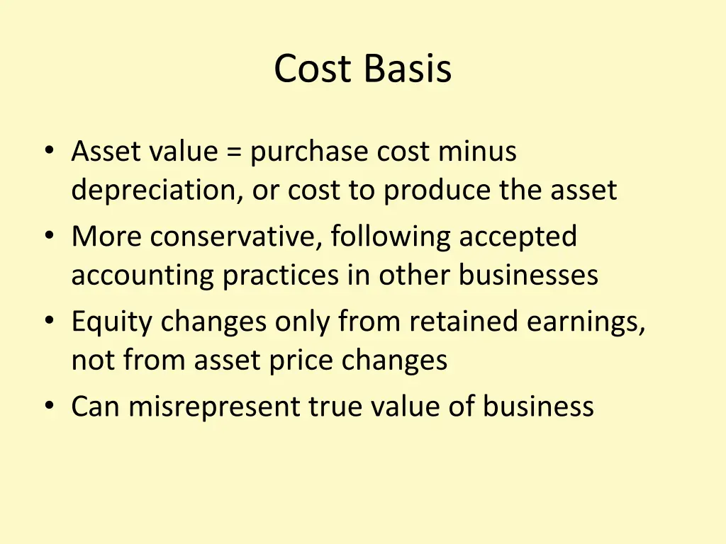 cost basis