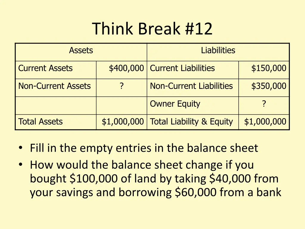 think break 12
