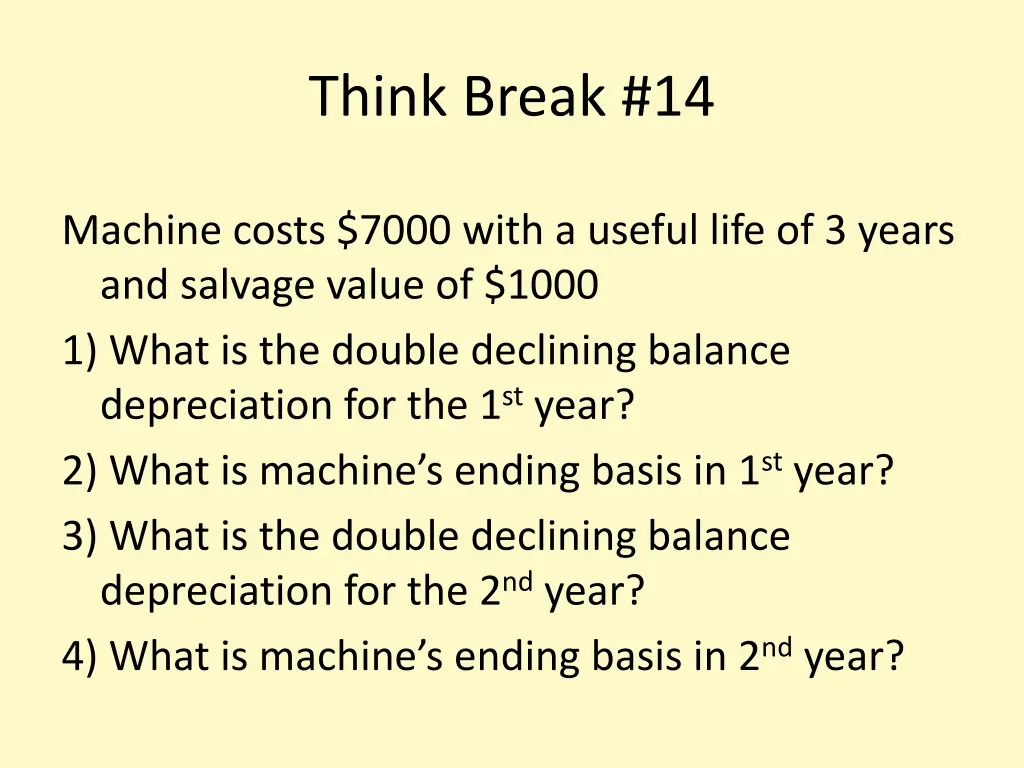 think break 14