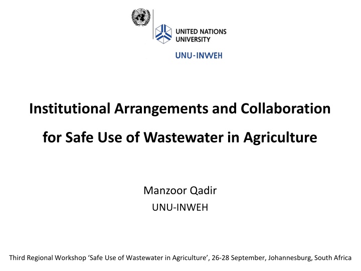 institutional arrangements and collaboration