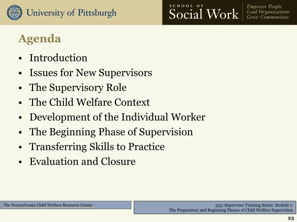agenda 1