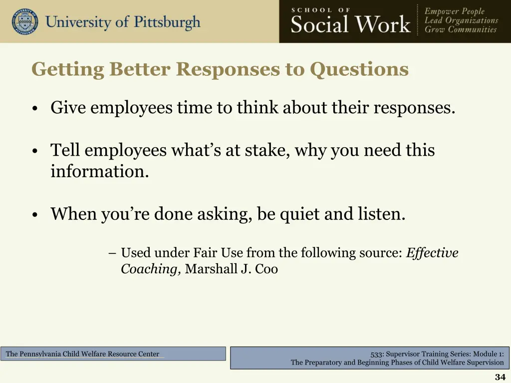 getting better responses to questions
