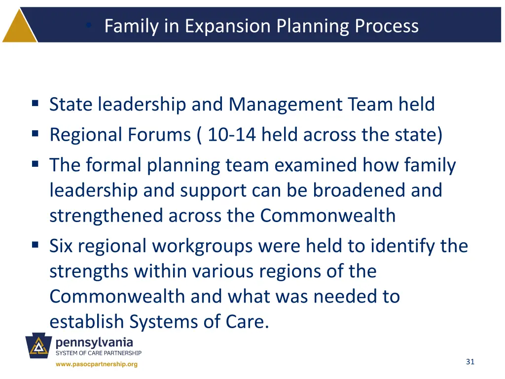 family in expansion planning process