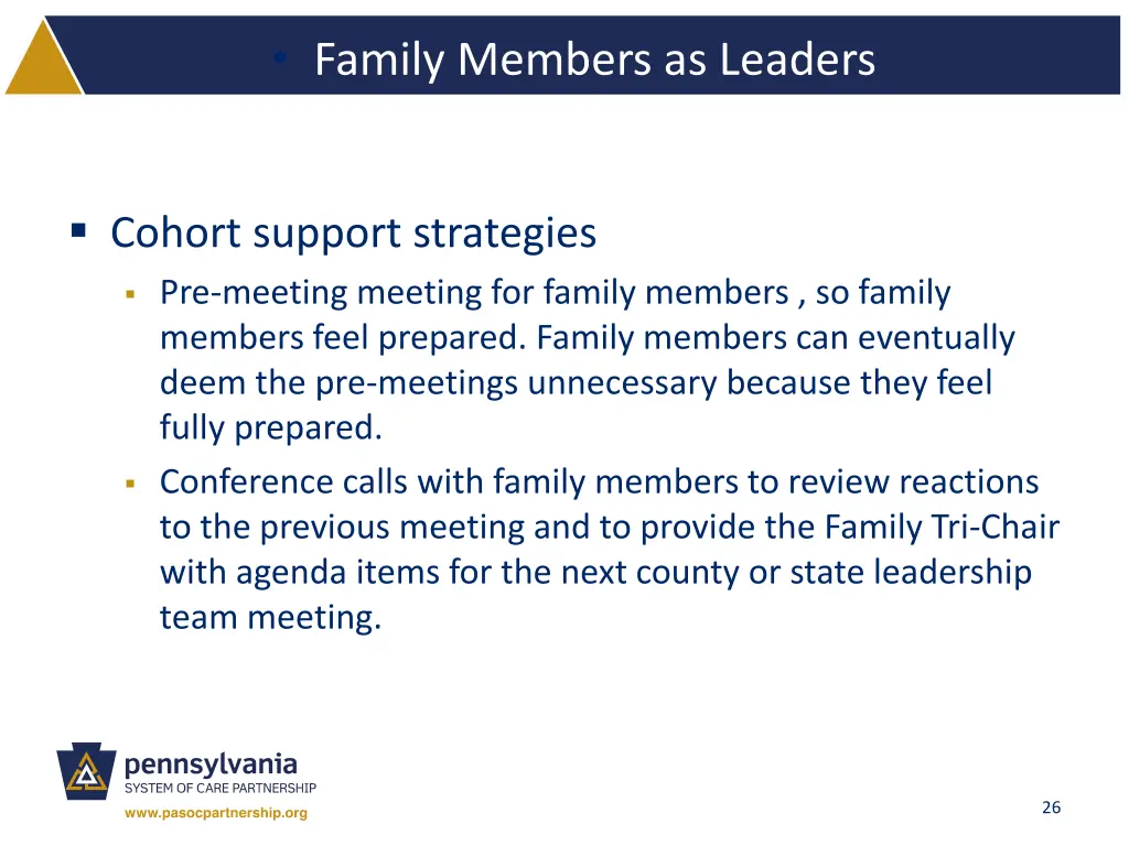 family members as leaders