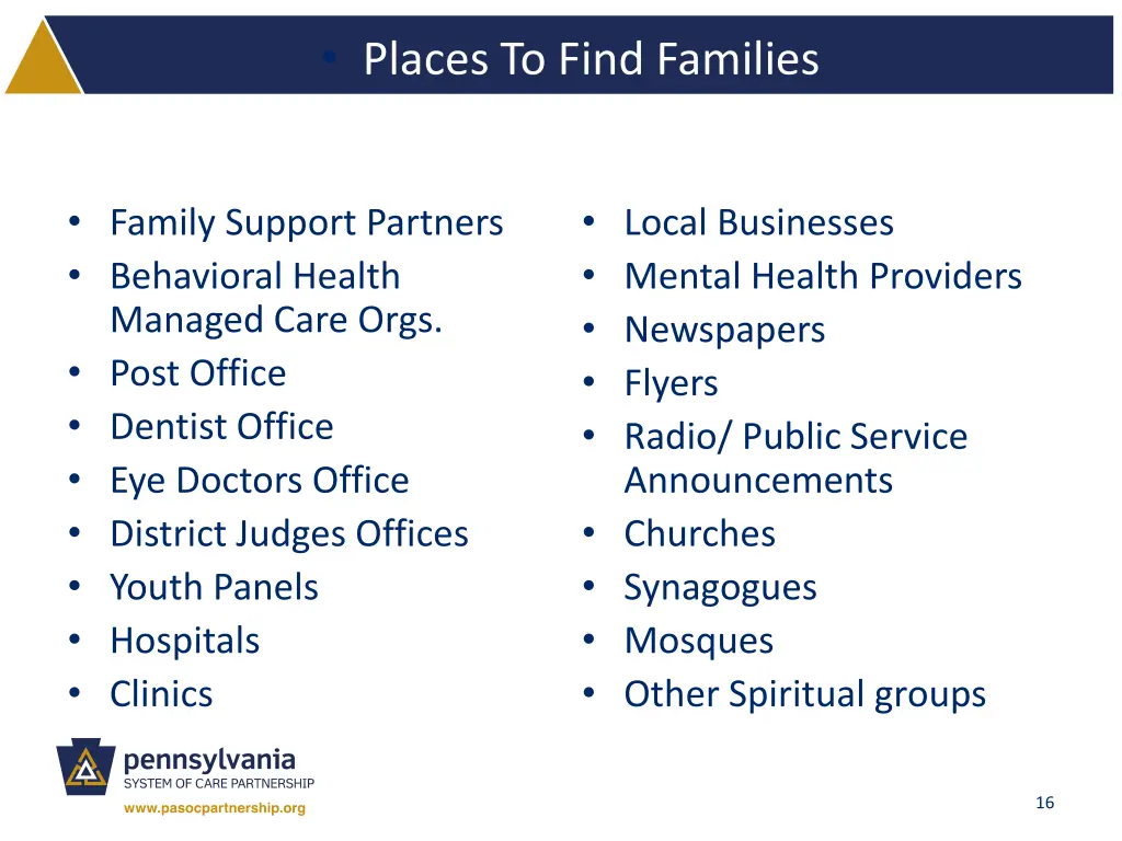 places to find families 1