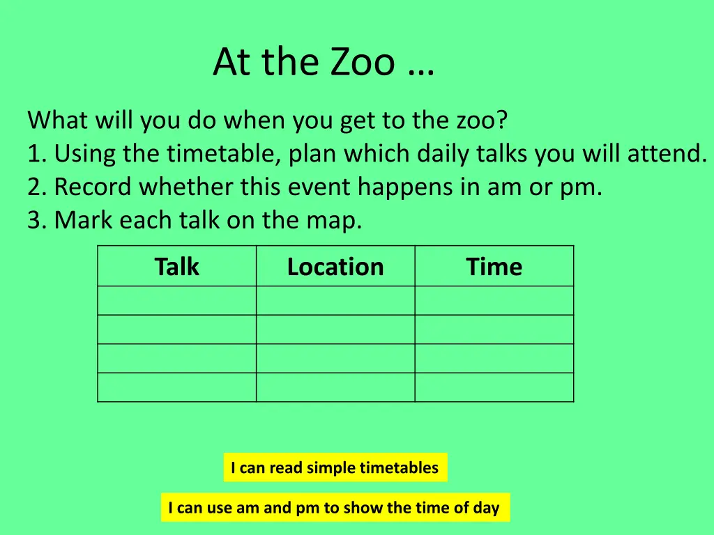 at the zoo