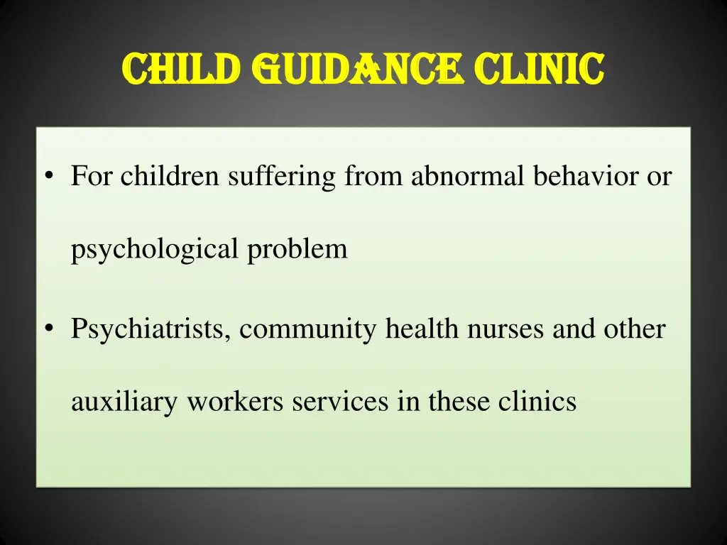 child guidance clinic child guidance clinic